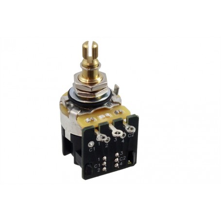 Potentiomètre guitare push pull CTS 500k log