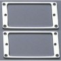 Lot 2 contours métal extra plat humbucker chrome