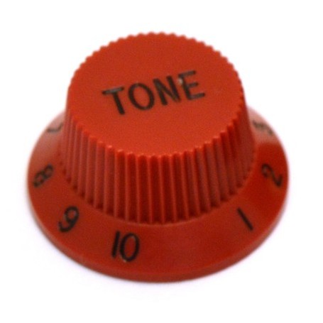 Bouton type Stratocaster tone rouge