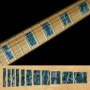 Sticker guitare touche type LesPaul custom bleu abalone