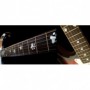 Sticker guitare touche pas de chat blanc abalone