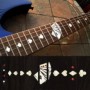 Sticker guitare touche jeu de cartes blanc abalone