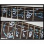 Sticker guitare touche lierre et masques