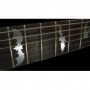 Sticker guitare touche chauve souris metal