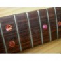 Sticker guitare touche dots 5/16" & 1/4" rouge abalone