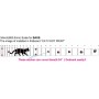 Sticker guitare touche pas de chat noir pearl basse