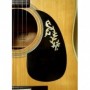 Petit sticker guitare arabesque blanc abalone