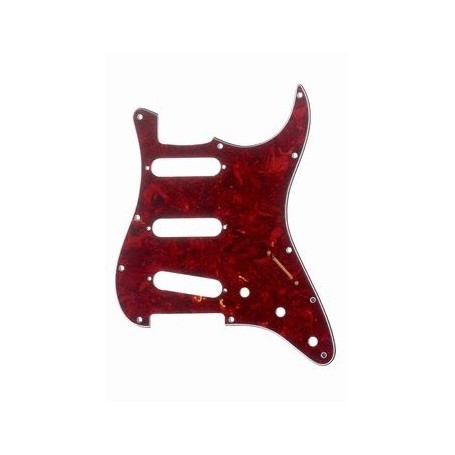 Plaque 3 micros simples Stratocaster® US rouge tortoise