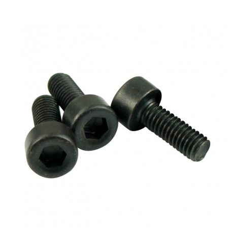 3 Vis pour sillet locknut Schaller M4 noires