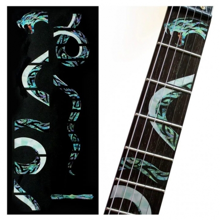 Sticker guitare touche serpent torsadé