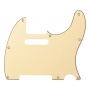 Pickguard Telecaster US 3 ply 8 trous crème