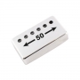 Capot humbucker silver nickel 6 trous nickel 50mm