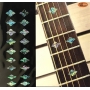 Sticker guitare touche diamant abalone mix