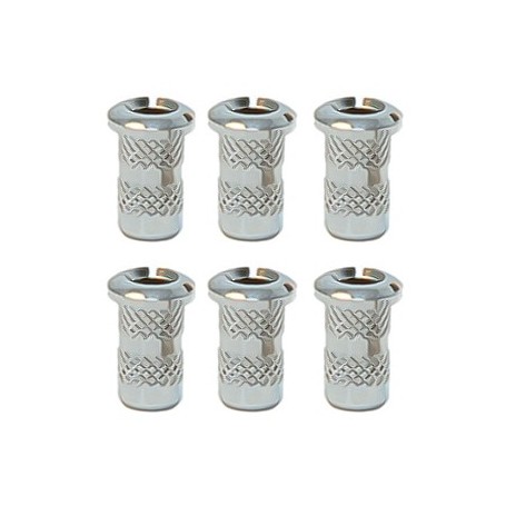 6 ferrules de table 4mm chrome