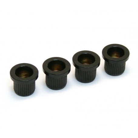 4 ferrules basse cordes traversantes 10mm noir